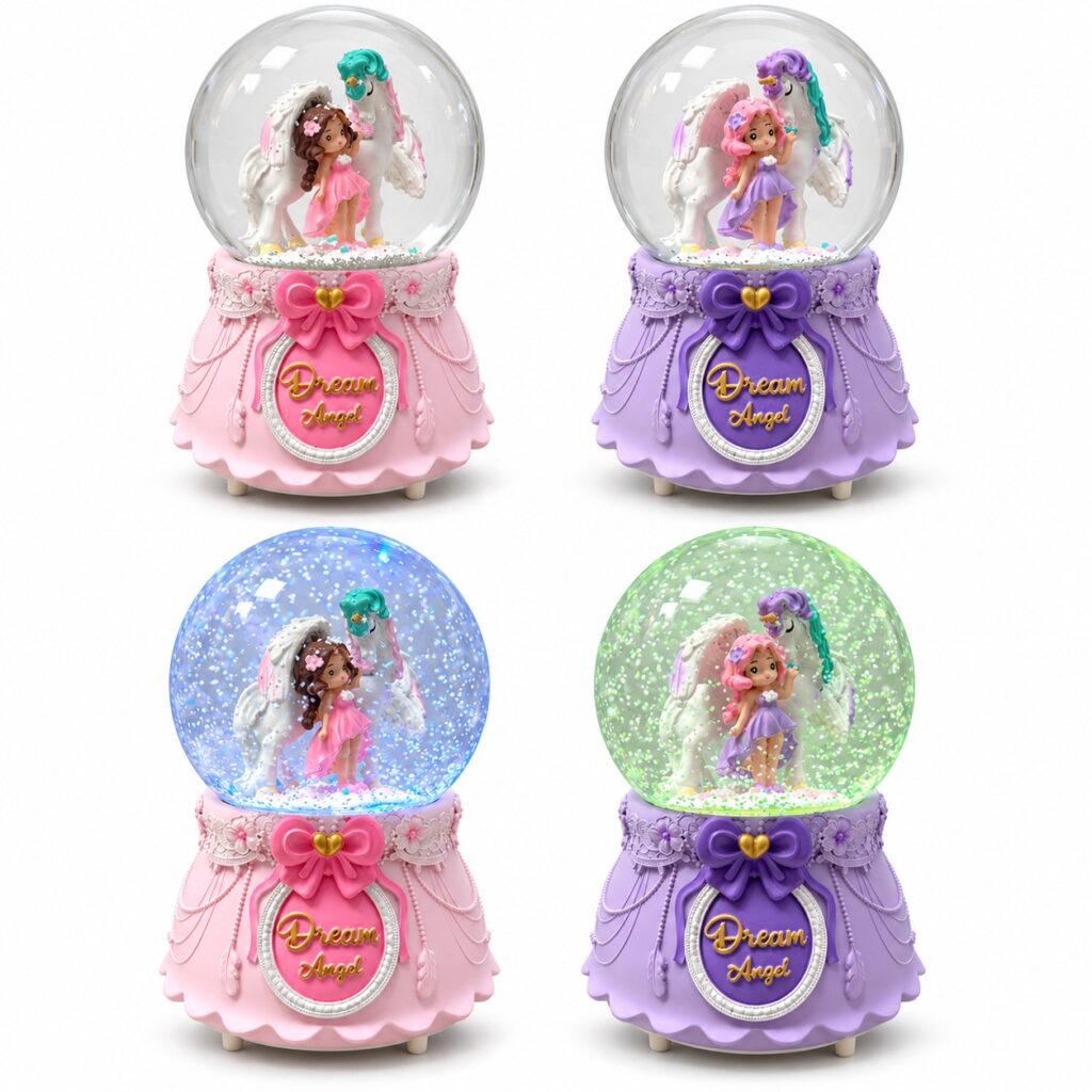 Büyük Boy Işıklı Müzikli Kar Küresi 15 Cm