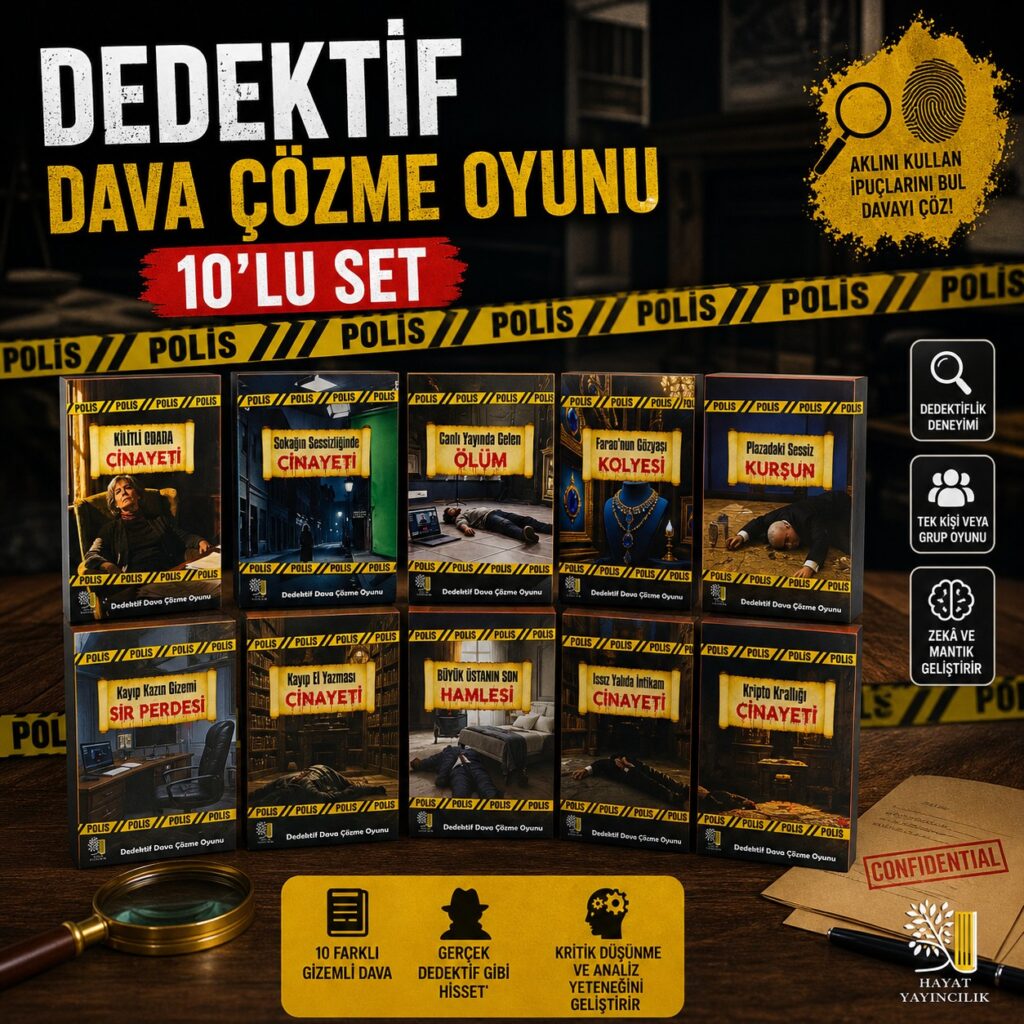 Dava Cinayet Çözme Oyunu 10'Lu