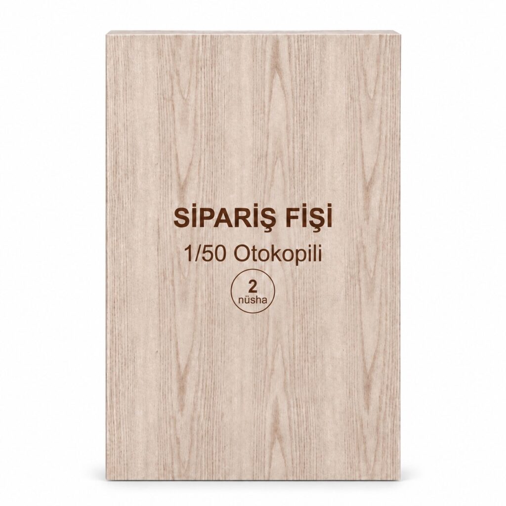 Dilman 1/50 Sipariş Fişi 2 Nüshalı Otokopili 12'Li