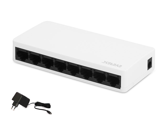 Everest ESW-108 8 Port 10/100Mbps Ethernet Switch Hub