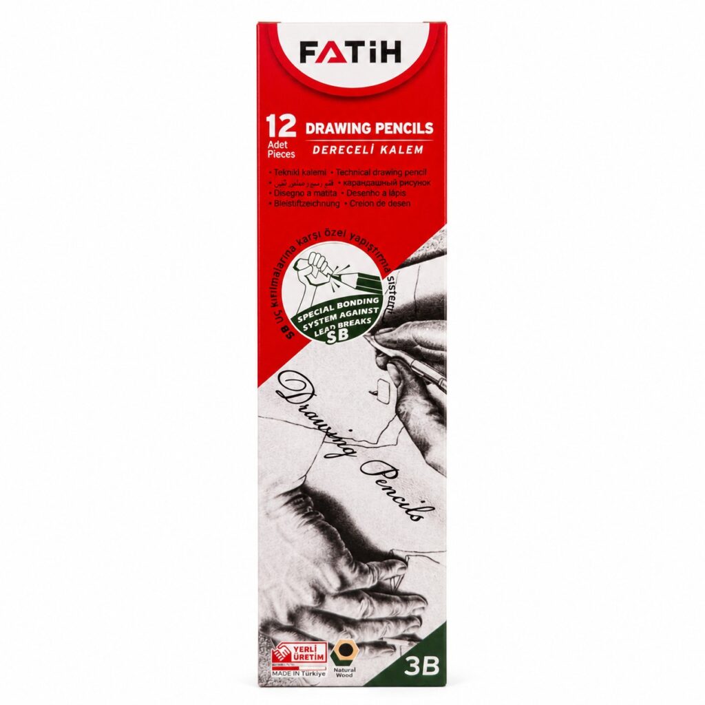 Fatih Dereceli Resim Kalemi 3B 12'Li