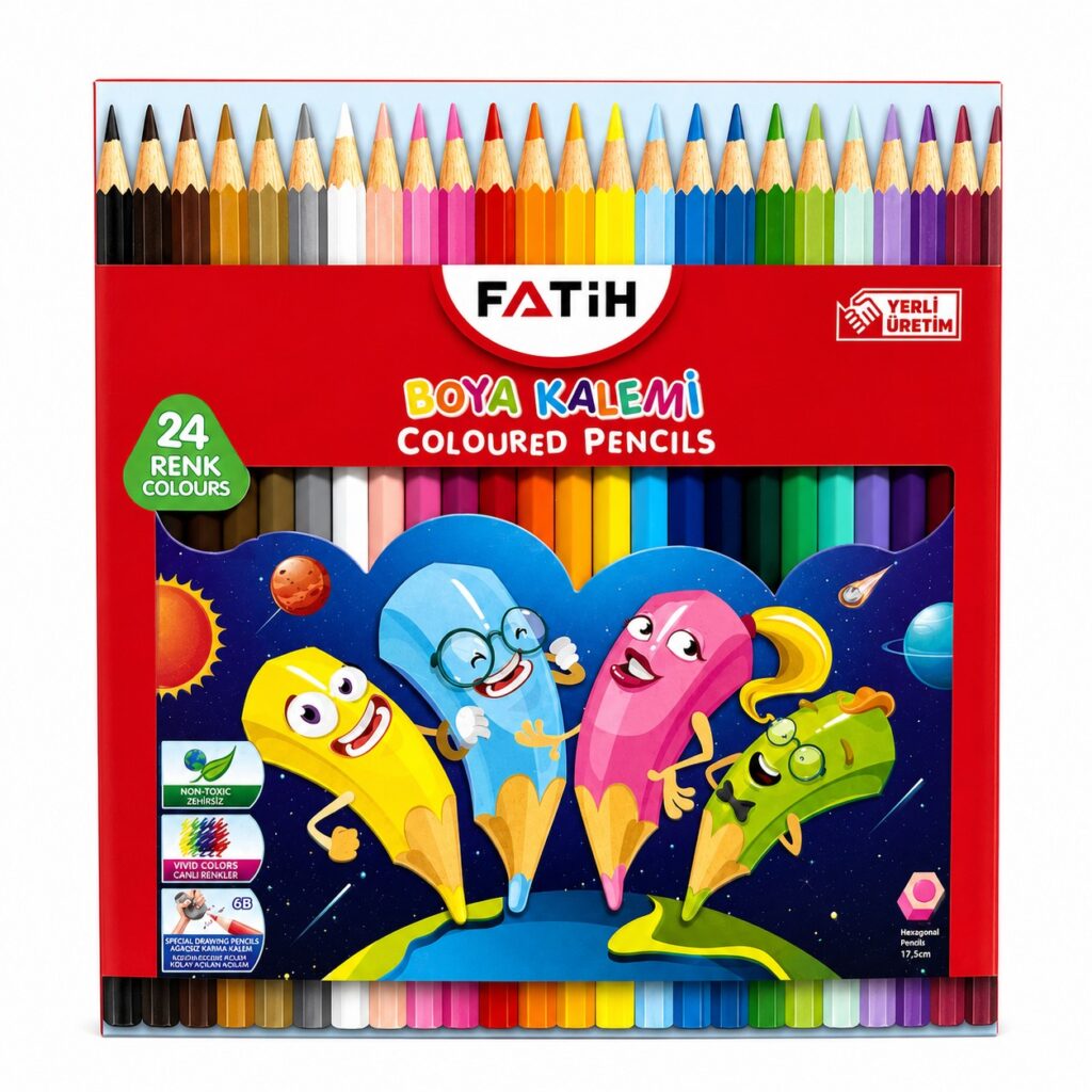 Fatih Kuru Boya 24 Renk Tam Boy 12'Li