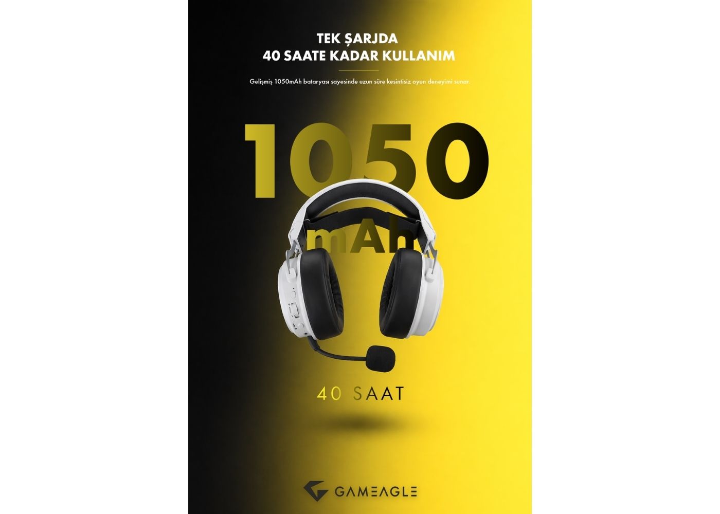 Gameagle GE2010 Step Hunter S1 RGB Kablosuz 2.4Ghz+Bluetooth+3.5MM Kablolu Mikrofonlu Profesyonel Oyuncu Kulaklığı
