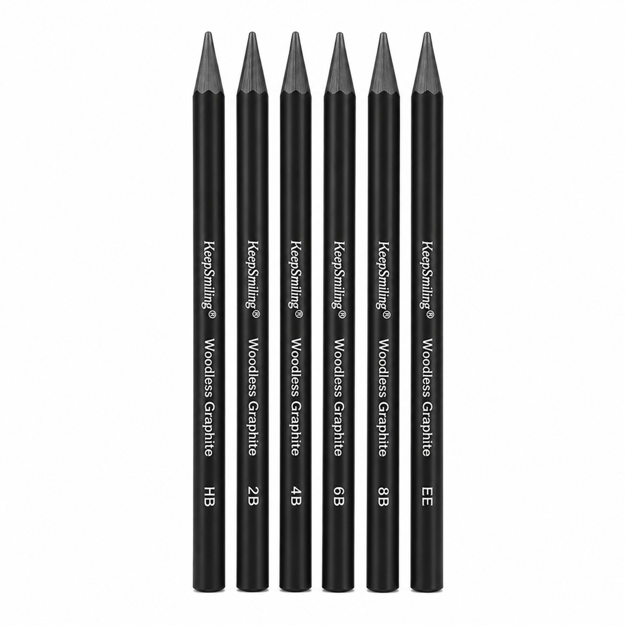 Kömür Kalemi 6’lı Set - Çizim Kalemi - Füzen Kara Kalem Seti 2H-HB-2B-4B-6B-8B