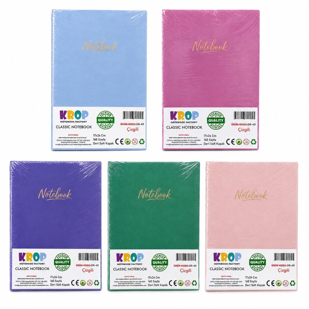 Krop Lüks Deri Defter Çizgili
