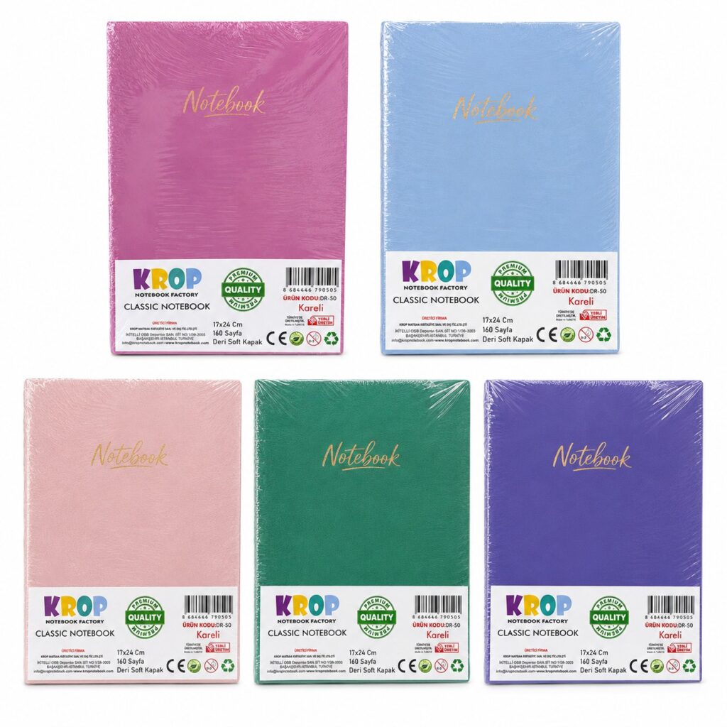 Krop Lüks Deri Defter Kareli