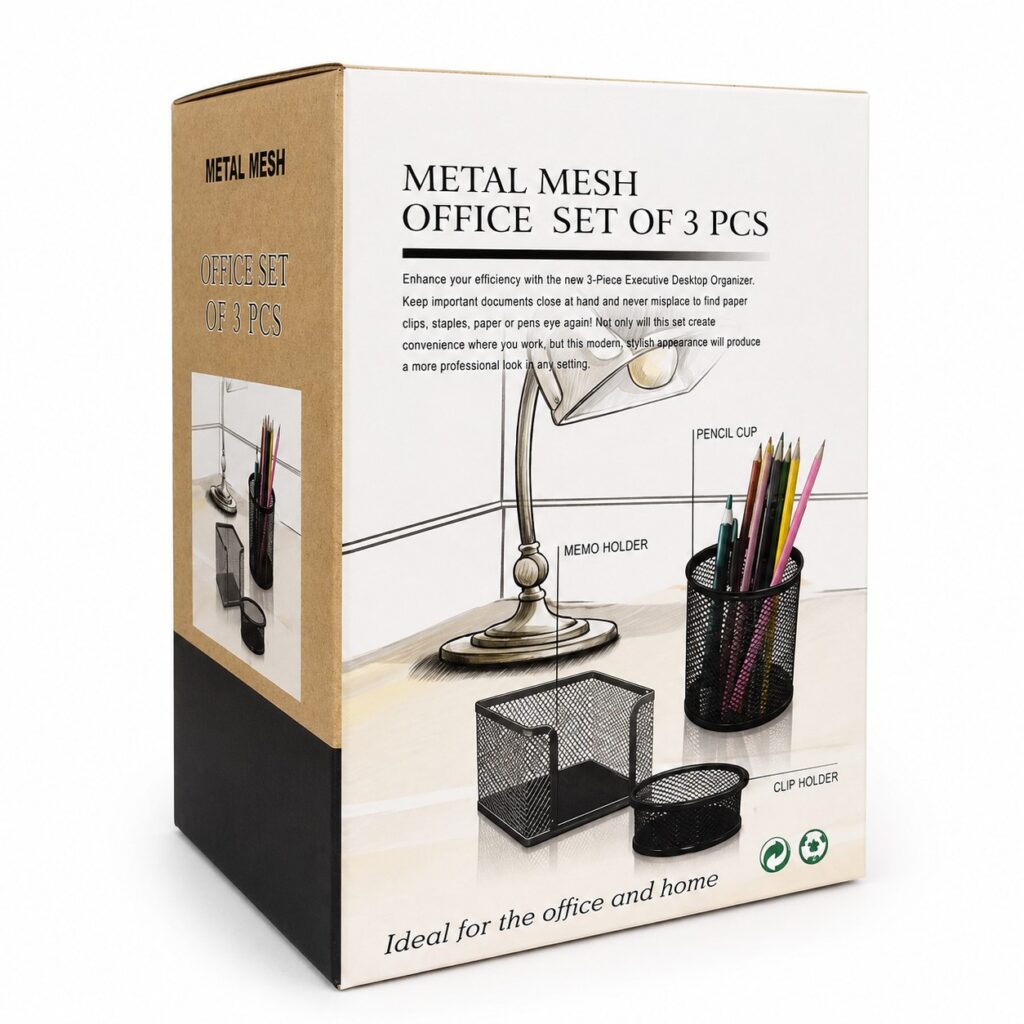 Metal Masa Ofis Seti 3'Lü Set