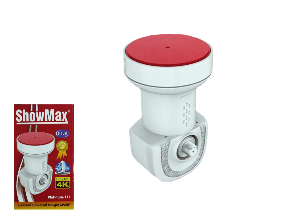 Showmax Platinum-111 UHD 4K 3D 0.1dB Universal LNBF Tekli LNB