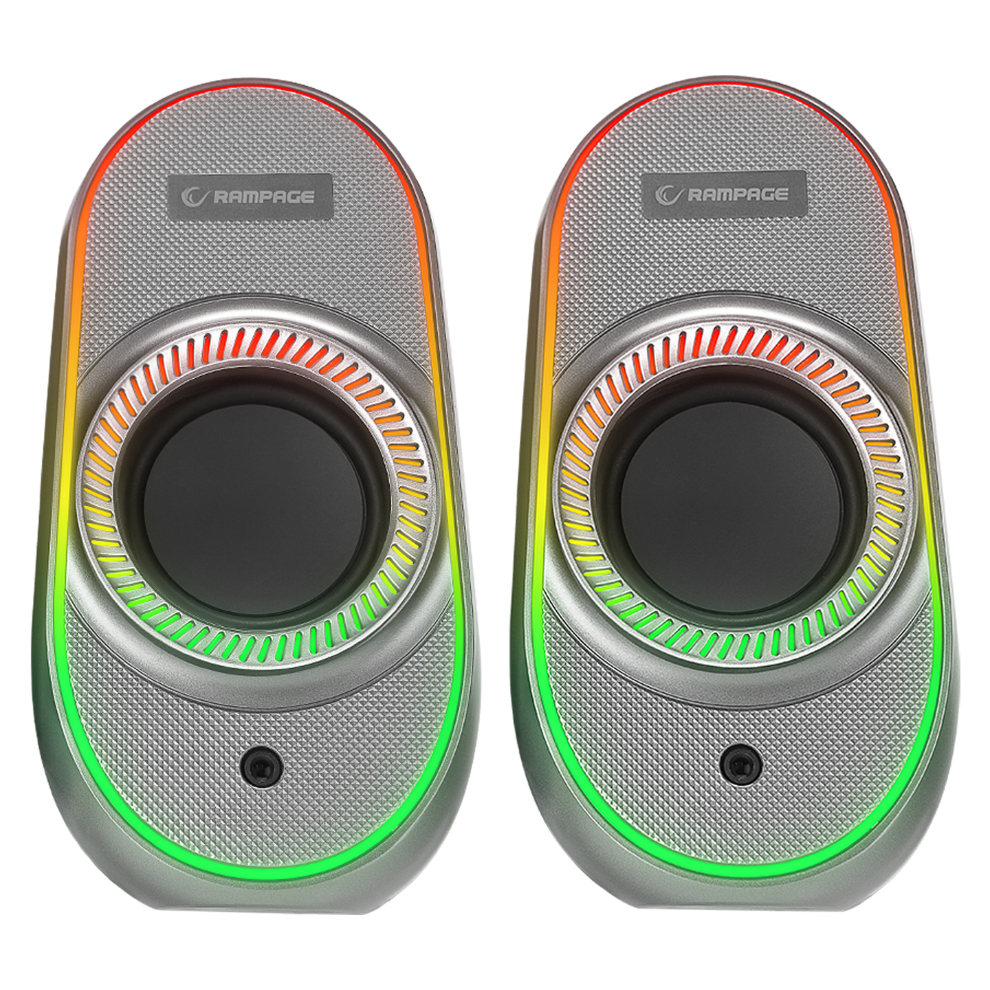 Rampage RMS-X3 2.0 6W Bluetooth Özellikli Beyaz Multimedia RGB Işıklı Gaming USB Speaker