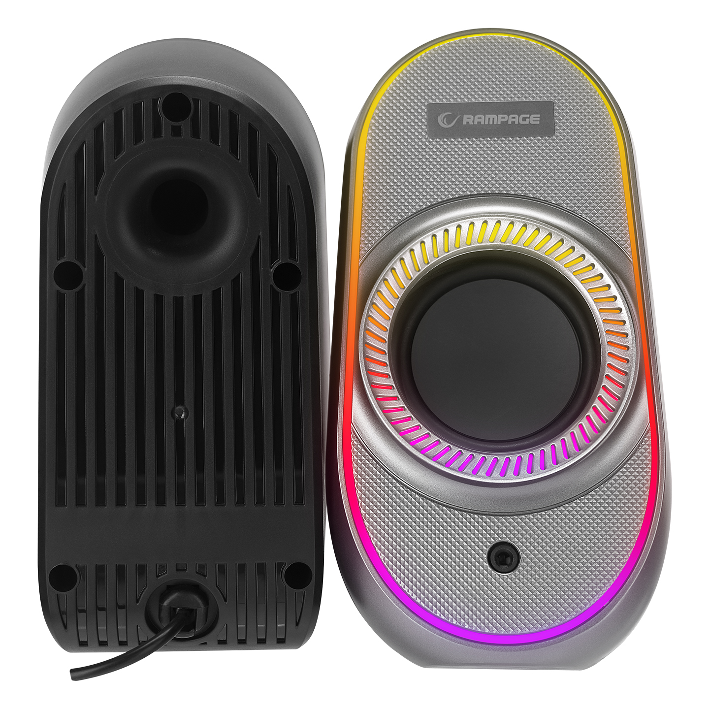 Rampage RMS-X3 2.0 6W Bluetooth Özellikli Siyah Multimedia RGB Işıklı Gaming USB Speaker