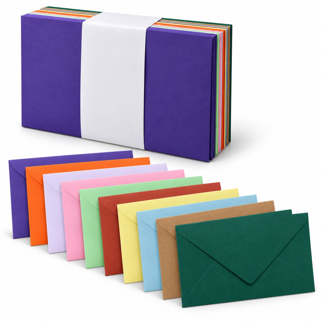 Renkli Mektup Zarfı 13*18 Cm 100'Lü