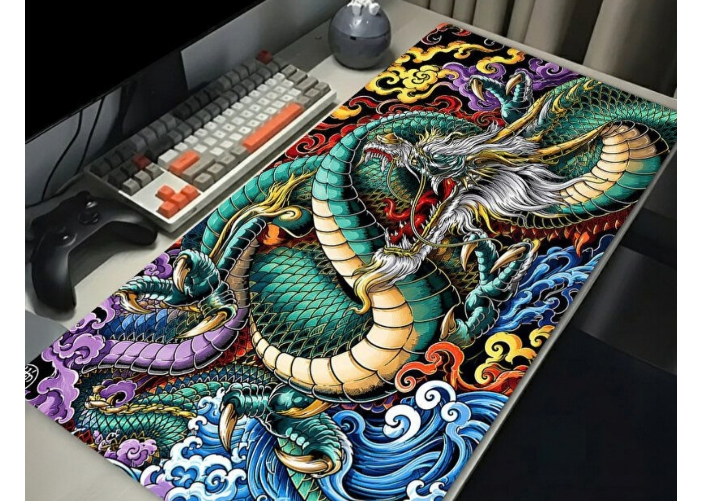 ROWL RW-MP9040-30 90x40 cm Gaming Mousepad XL Speed Seri Kaymaz Taban Dikişli Kenar Oyuncu Mousepad