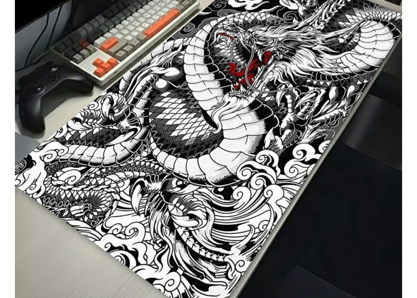 ROWL RW-MP9040-31 90x40 cm Gaming Mousepad XL Speed Seri Kaymaz Taban Dikişli Kenar Oyuncu Mousepad