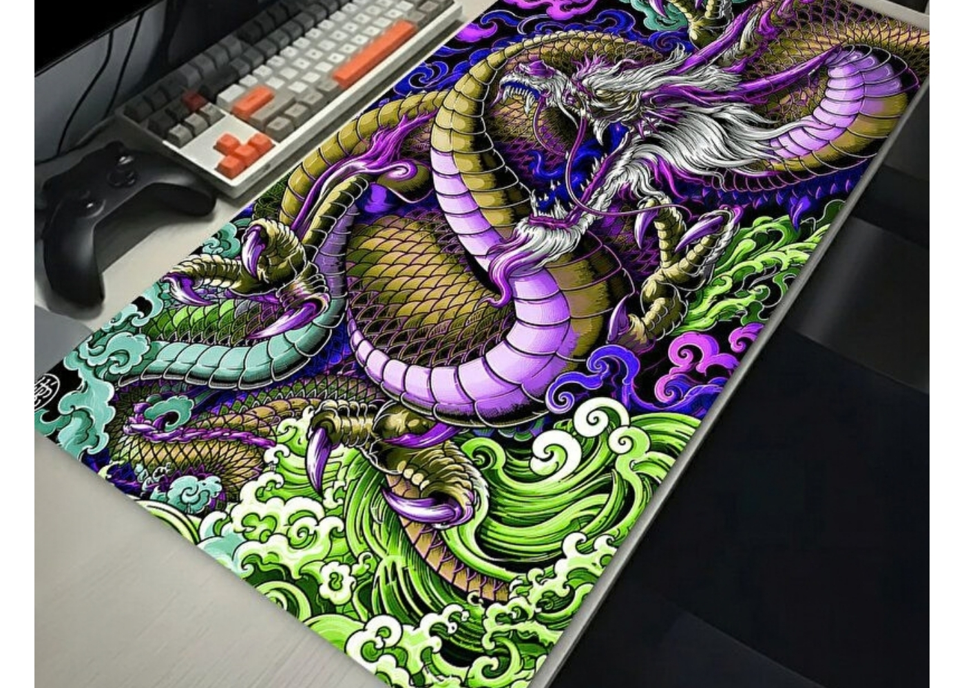 ROWL RW-MP9040-32 90x40 cm Gaming Mousepad XL Speed Seri Kaymaz Taban Dikişli Kenar Oyuncu Mousepad