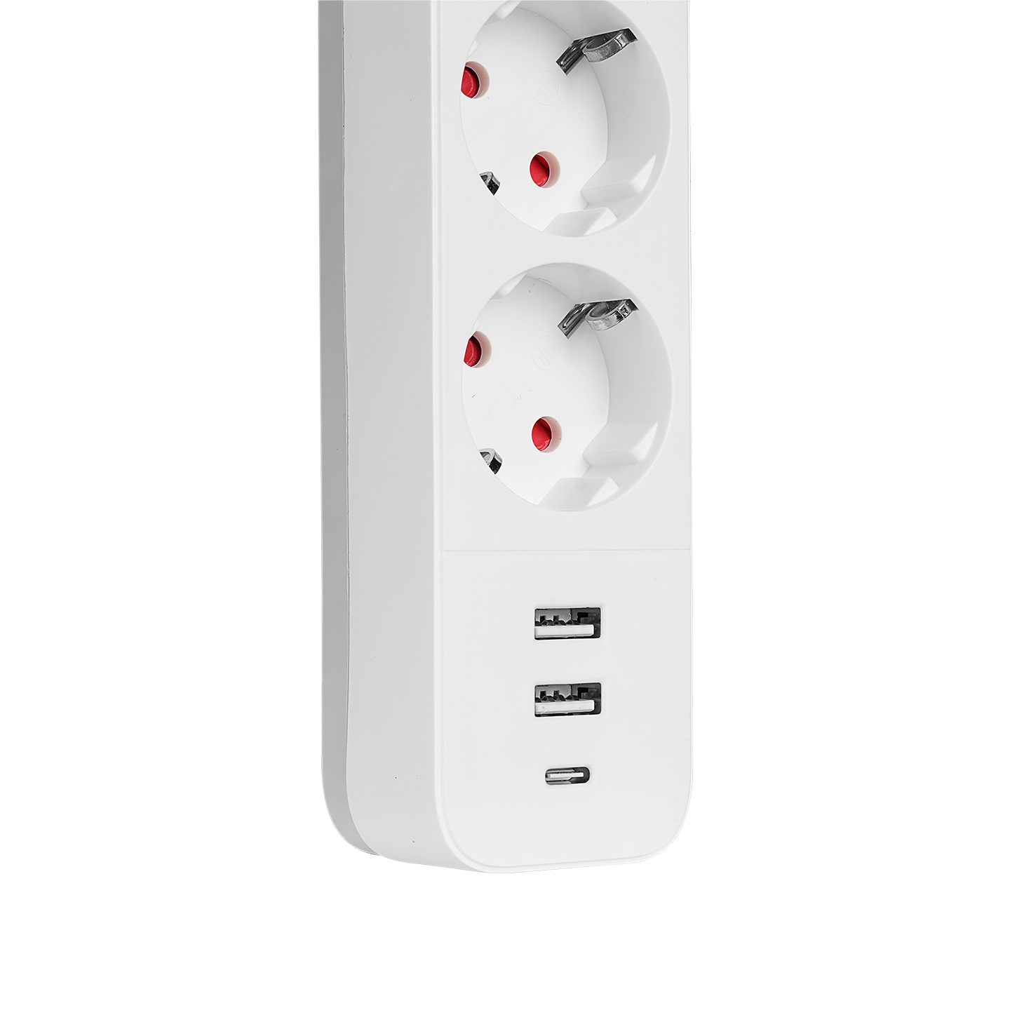 S-link SPG3-PD20 2 USB 3.4A + 1 Type C PD20W H05VV-F 3G1.0mm, 1.5m 3 lü 306 J Akım Korumalı Beyaz + Gri Priz