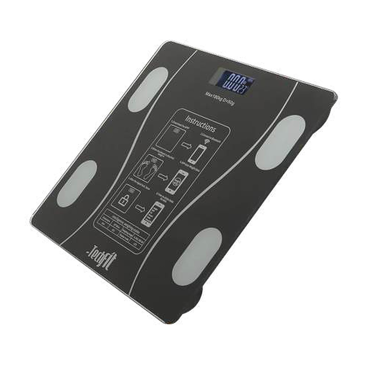Techfit TF-1075 Bluetooth Akıllı Baskül Siyah