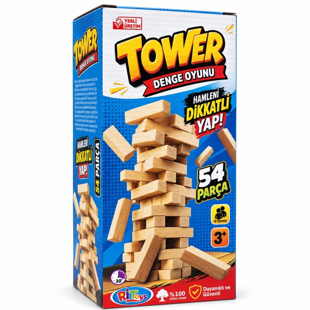 Tower Ahşap Denge Oyunu
