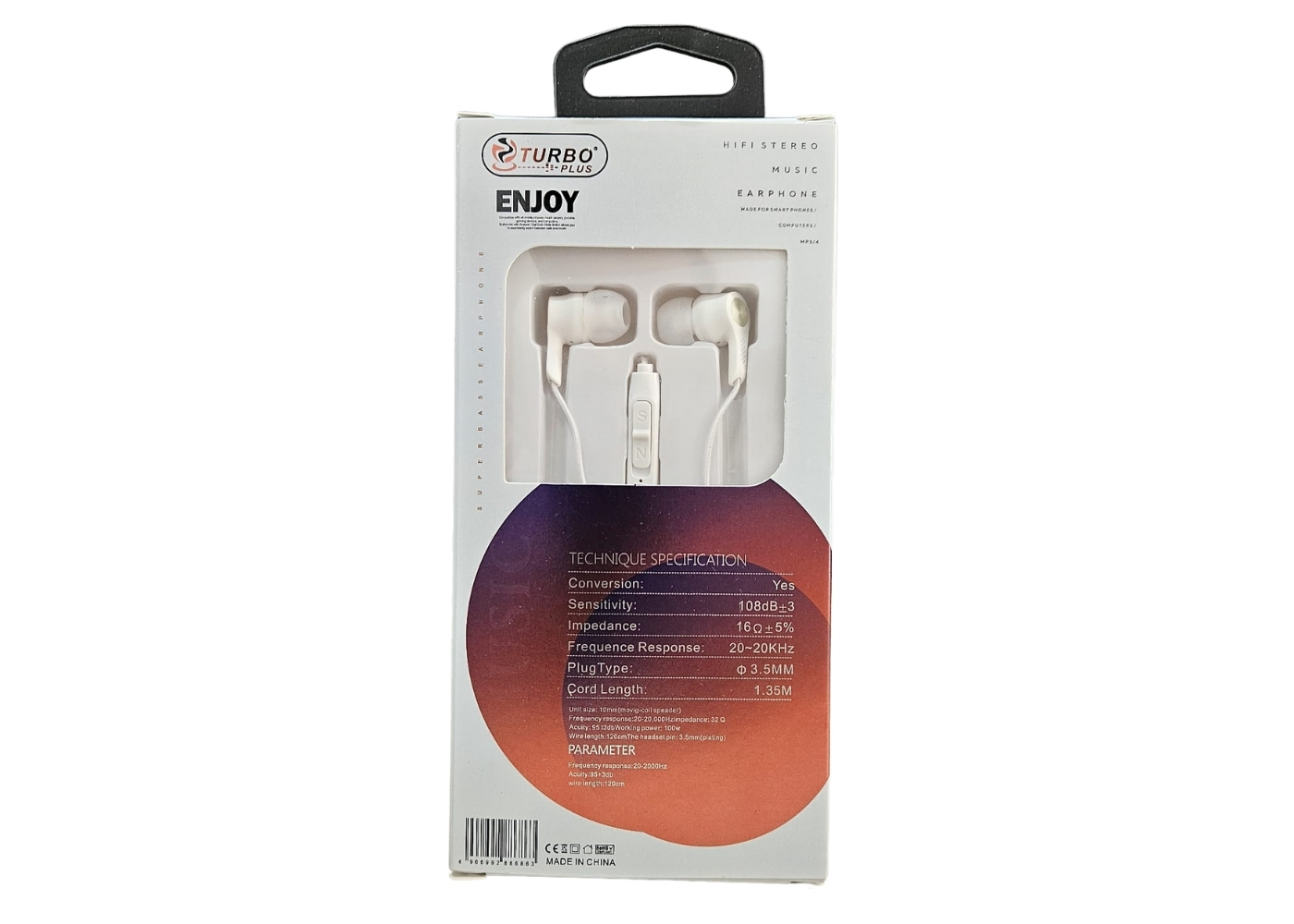 Turbo Plus T-01 Mobil Telefon Uyumlu Kulak içi Beyaz Mikrofonlu Kulaklık