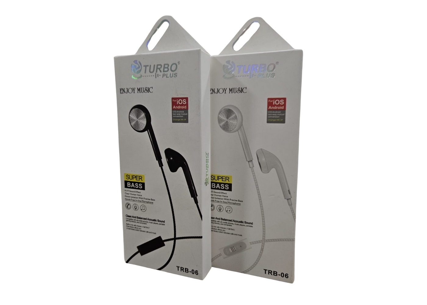 Turbo Plus TRB-06 Mobil Telefon Uyumlu Kulak içi Siyah Mikrofonlu Kulaklık