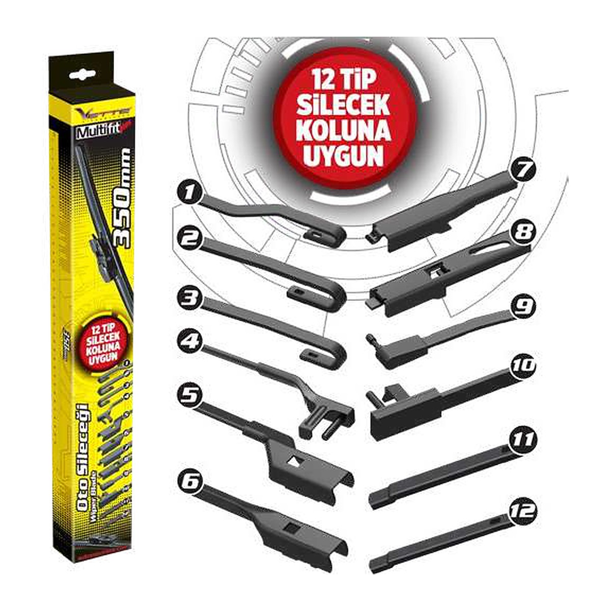Vette Multifit Plus Silecek 350 mm
