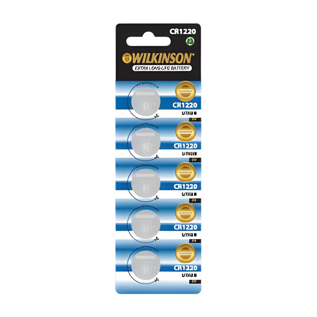 Wilkinson CR1220 3V Lityum Düğme Pil 5'li Kart