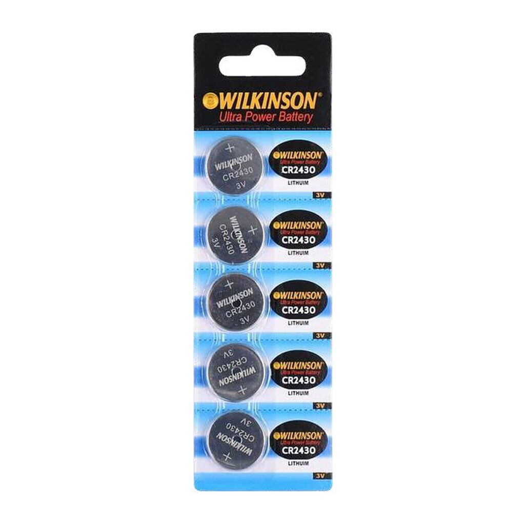 Wilkinson CR2430 3V Lityum Düğme Pil 5'li Kart