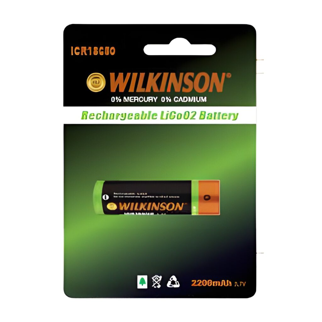 Wilkinson ICR18650 Şarjlı Li-ion Pil 2200 mAh 3.7V