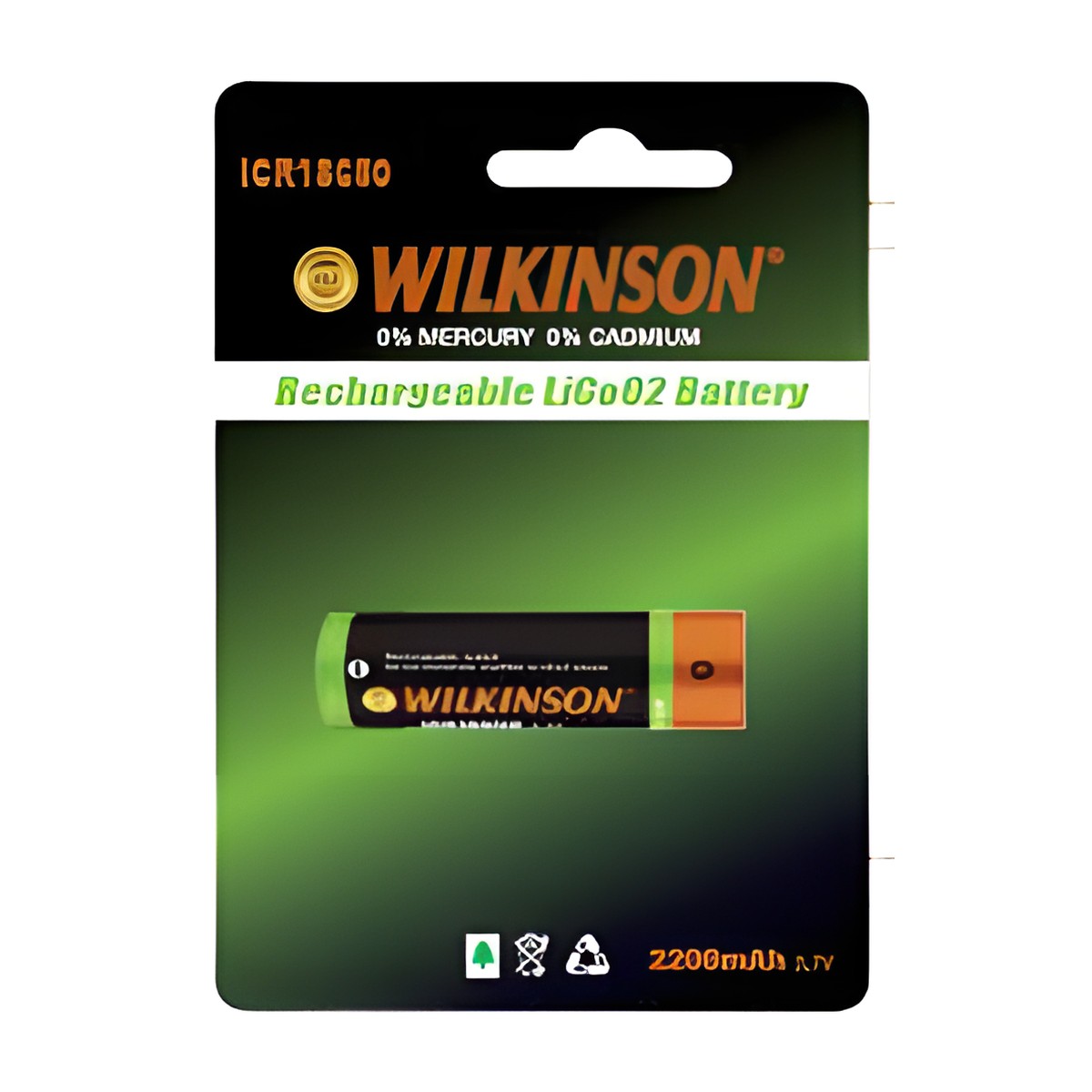 Wilkinson ICR18650 Şarjlı Li-ion Pil 2200 mAh 3.7V