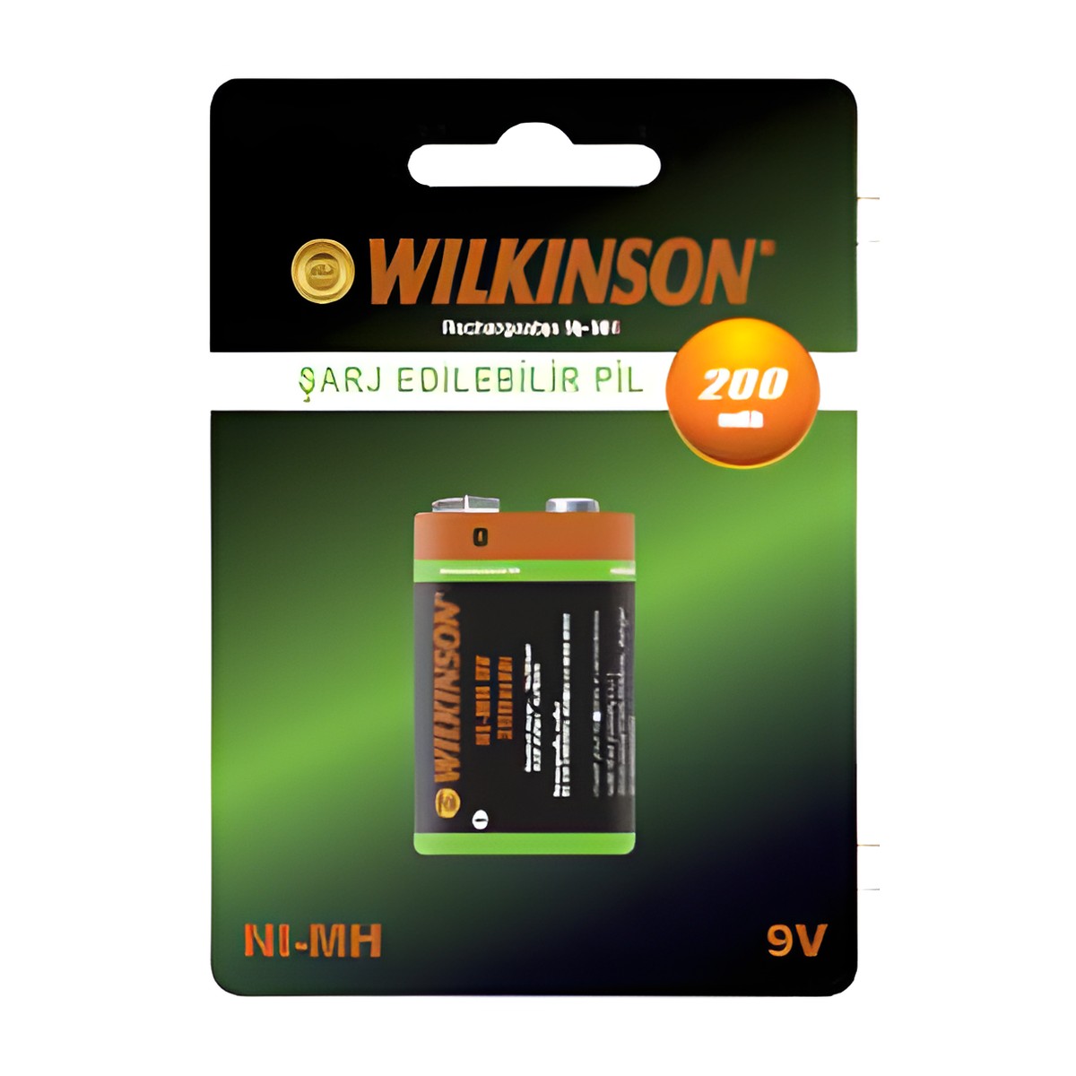 Wilkinson Şarj Edilebilir 9V Pil 200 mAh
