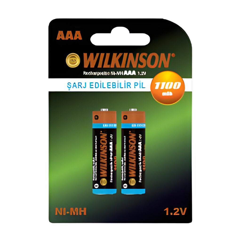 Wilkinson Şarj Edilebilir AAA İnce Pil 1100 mAh 2'li